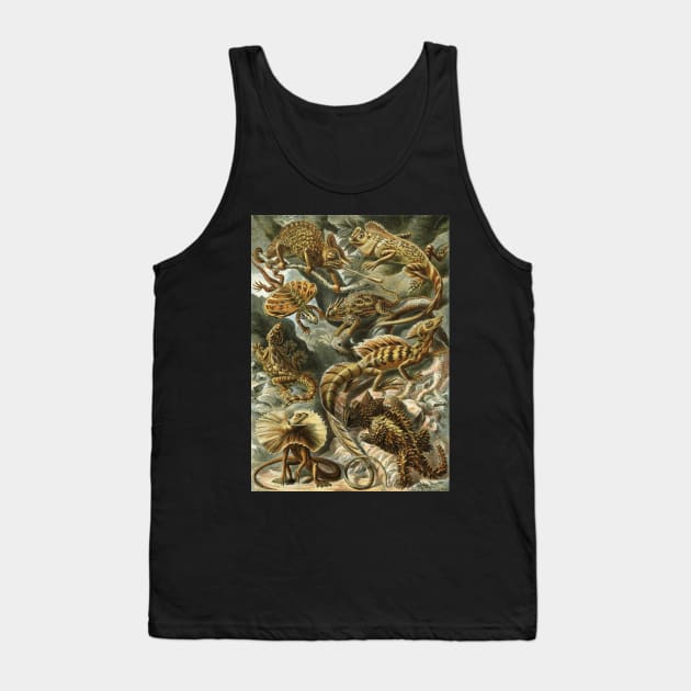 Lacertilia by Ernst Haeckel Tank Top by MasterpieceCafe